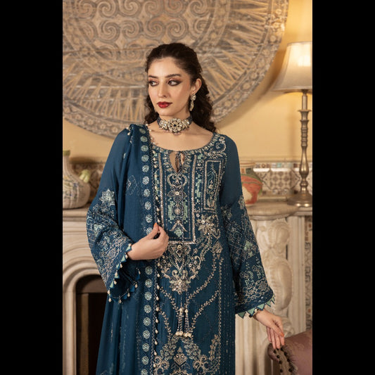 CHIFFON EMBROIDERED 3 PIECE AMAZING PARTY WEAR