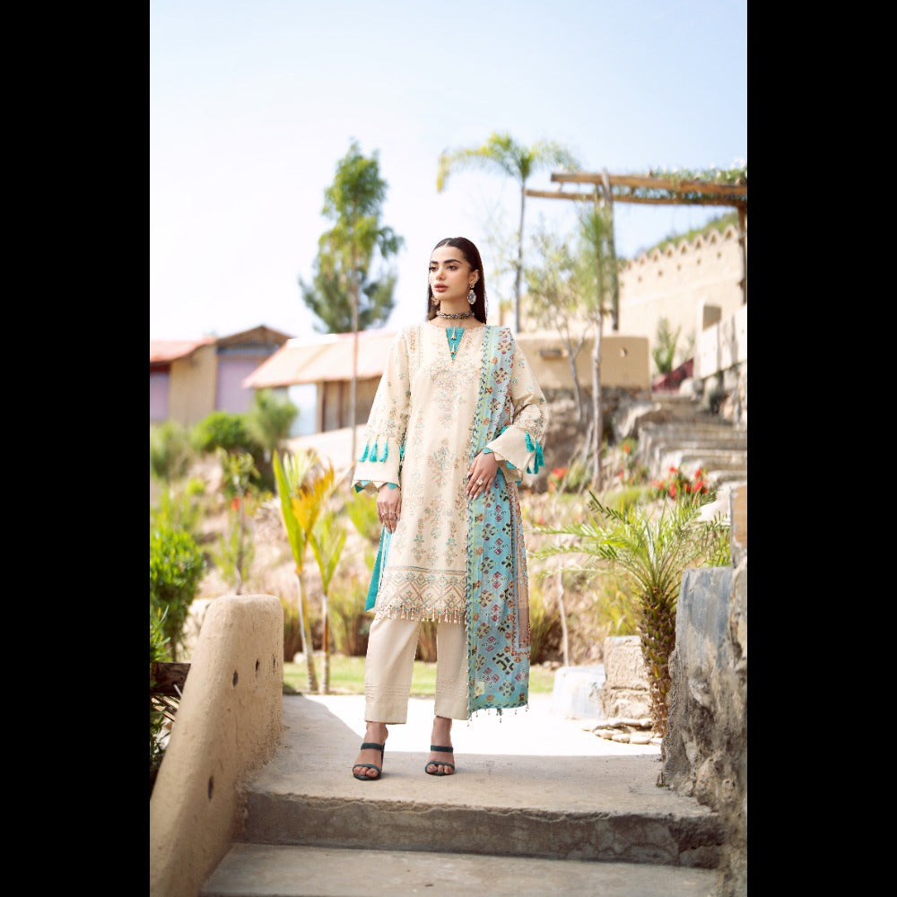 TOP QUALITY EMBROIDERED LAWN 3 PC SUIT