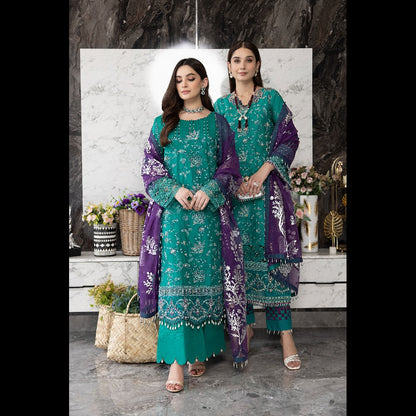 LUSH FASHION EMBROIDERED LAWN 3 PC SUIT