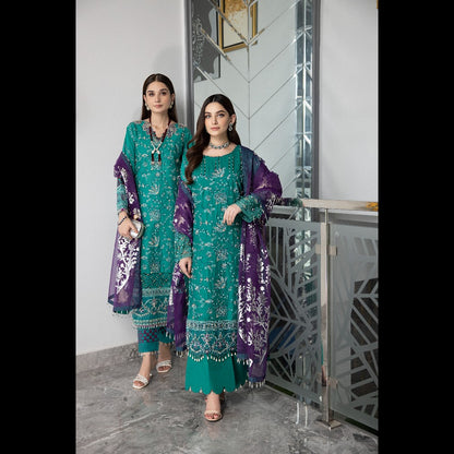 LUSH FASHION EMBROIDERED LAWN 3 PC SUIT