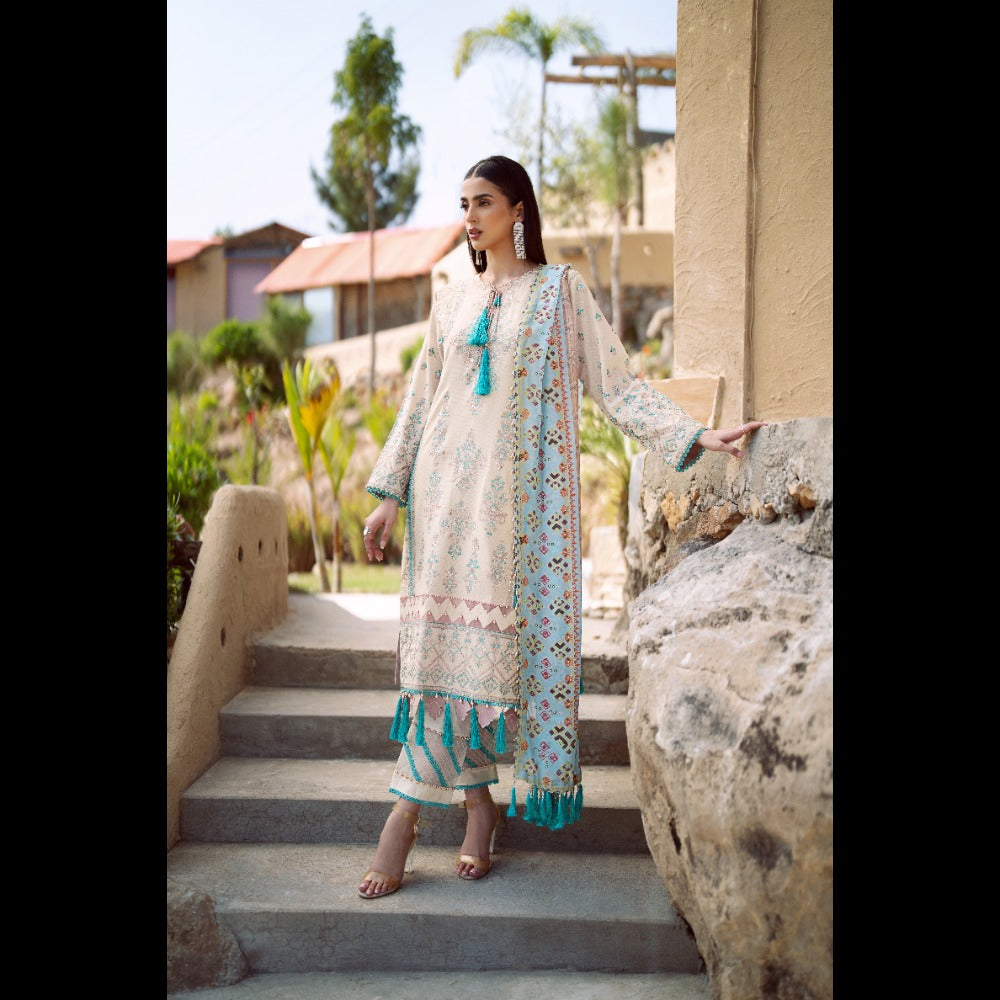 TOP QUALITY EMBROIDERED LAWN 3 PC SUIT