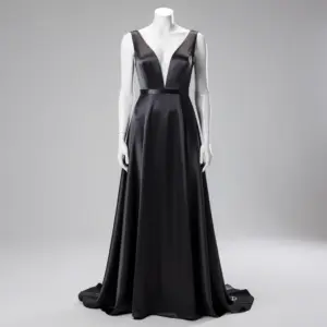 Midnight Silk Evening Gown